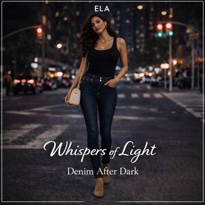 Size 6 • ELA High-Rise Dark Wash Skinny Jeans – Gold Button Detail